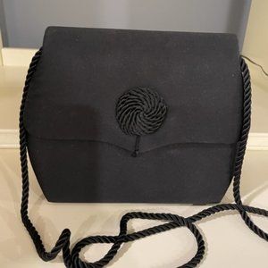 Small Evening Clutch with Long Corded Strap